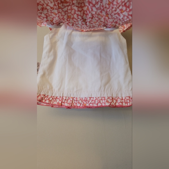 Little home baby girl 6-9 mos cotton skirt suit - daddy's little ladybug - Picture 2 of 8